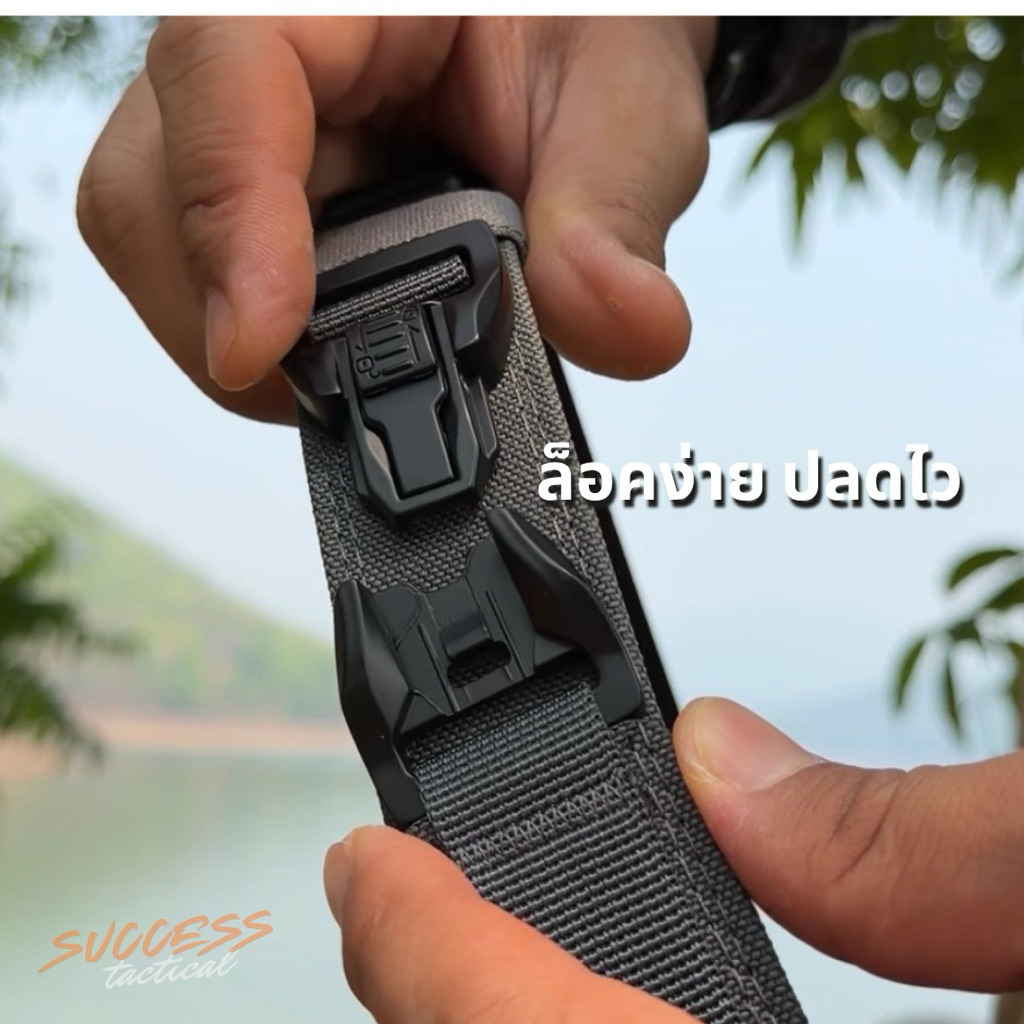 Lock เข็มขัดสนามหัวปลดไว ไนล่อน 1100D+ฟิล์ม PE สายแข็งแรงใส่อุปกรณ์เสริมได้ ราคา ถูกที่สุด ดีลบีเคเค แกลเลอรีภาพที่ 3