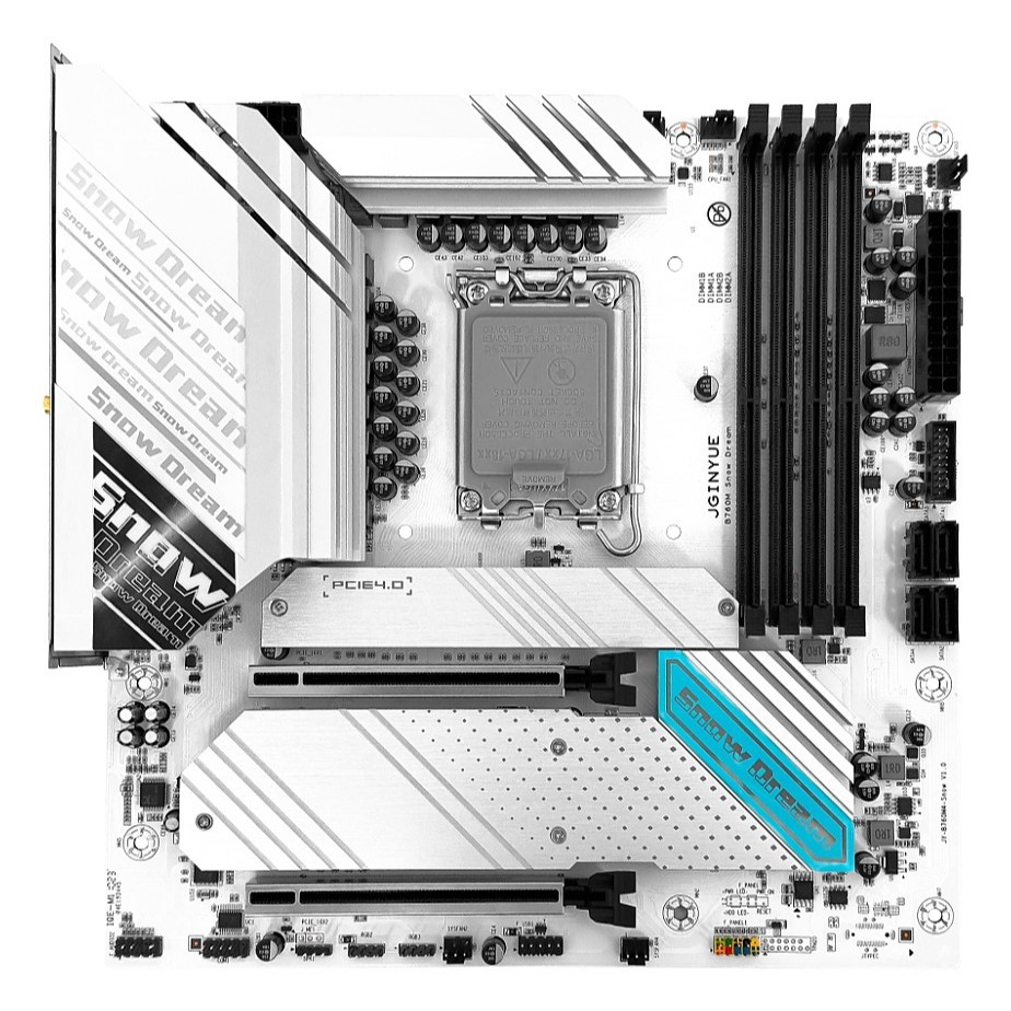 [มือ1] MAINBOARD (เมนบอร์ด) 1700 JGINYUE B760M SNOW DREAM WIFI (DDR4) พร้อมส่ง