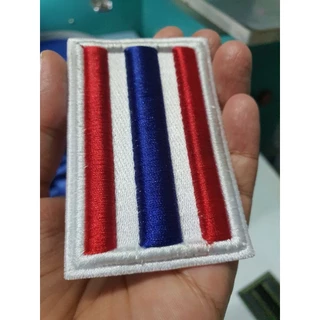อาร์มปักธงชาติไทย ปักแบบนูน3 มิติ ขนาด5*7.5 cm. พร้อมส่ง