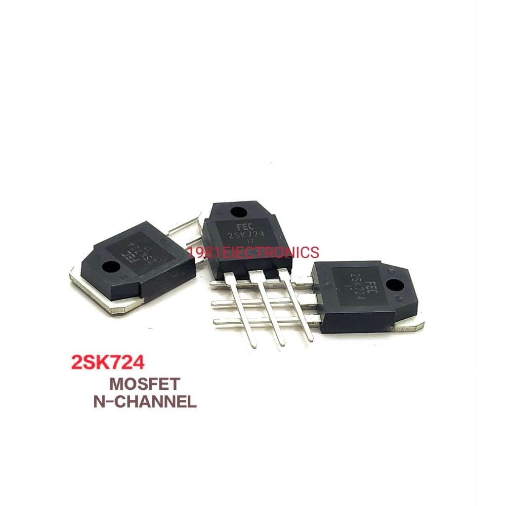 ราคา 1ตัว 👉👉 K724 2SK724 Fuji Power Mosfet เพาเวอร์มอสเฟต N-Channel TO-247 10A 500V