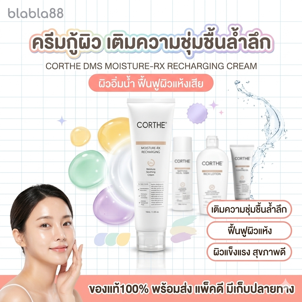 Corthe DMS Moisture-RX Recharging — ครีมแจฮยอน ผิวฟูฉ่ำ แข็งแรงในหนึ่งเดียว 💧
