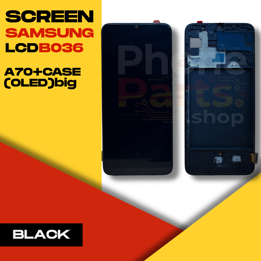 หน้าจอ LCD Samsung A70+CASE (BLACK)