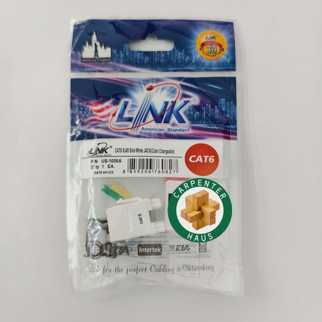 ตัวเมีย  CAT6  RJ45  LINK  รุ่น US-1006A