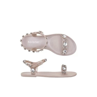 holster australia รองเท้าแตะรัดส้นผู้หญิง glimmer solid สี champagne