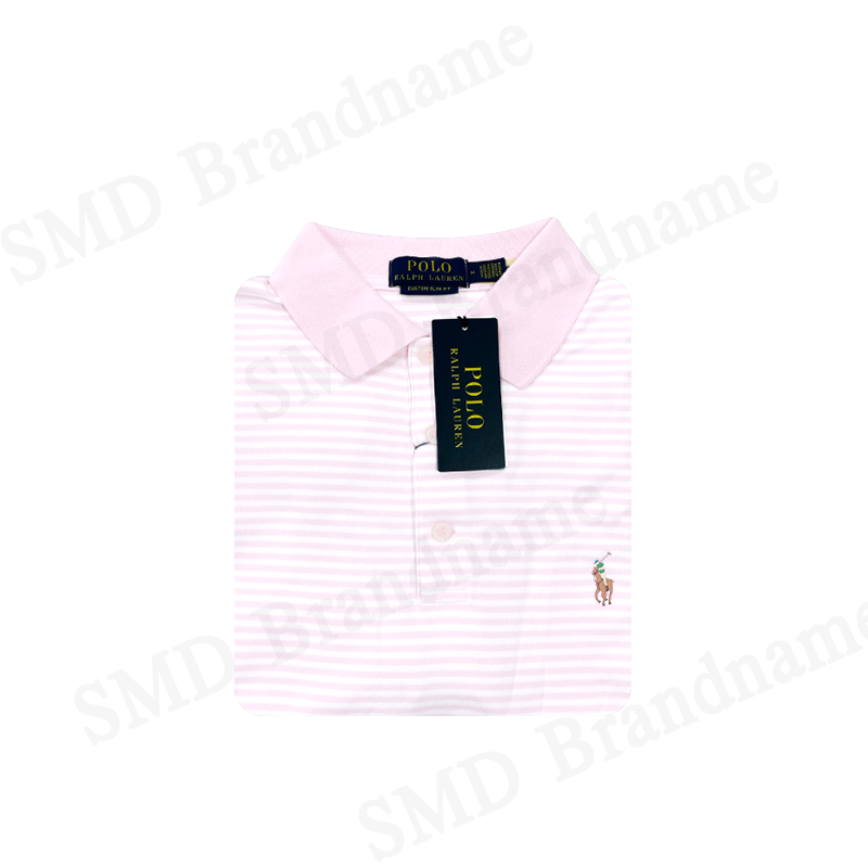 Polo Ralph Lauren เสื้อโปโลผู้ชาย รุ่น Custom Slim Fit Short Sleeve Polo Shirt Code: 710967874001 ราคา ถูกที่สุด ดีลบีเคเค แกลเลอรีภาพที่ 6