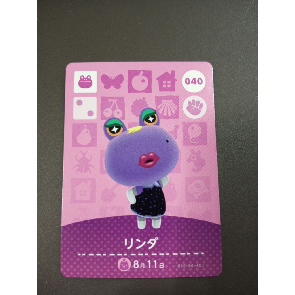 การ์ด Amiibo Nintendo Animal Crossing Series 1 GIGI#040 จากญี่ปุ่นสภาพดีมาก สภาพใหม่