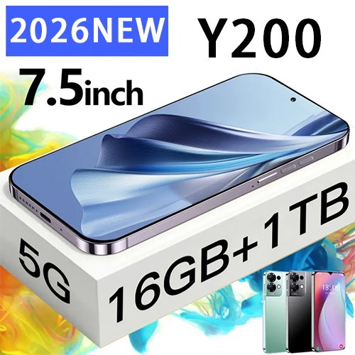 💥【สินค้าพร้อมส่ง】สมาร์ทโฟน Y200 ความจุ ชาร์จเร็ว แบตเตอรี่16+1TB 6800mAh ทนทาน หน้าจอขนาดใหญ่7.5 นิ้ว โทรศัพท์แบบเรียบง่