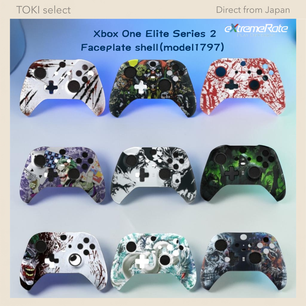 eXtremeRate Xbox Elite Series 2 Faceplate Shell Soft Touch Controller Cover Replacement Custom Case 