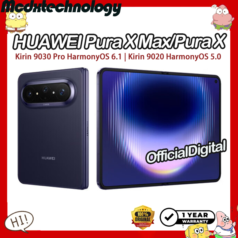 HUAWEI Pura X Max Kirin 9030 Pro HarmonyOS 6.1 7.7" 5300mAh HUAWEI Pura X Kirin 9020 HarmonyOS 5.0 6