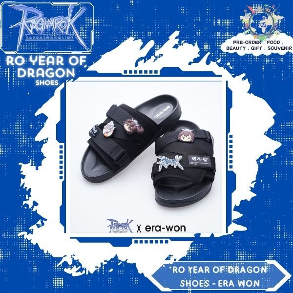 Ragnarok Year of Dragon 2024; Ragnarok x Erawon รองเท้าสลิปเปอร์ เปิดหัว พร้อม Jibbitz สุดน่ารัก