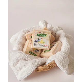 Dok Bua Ku herbak soap distilled 120g.สบู่สมุนไพรกลั่น ลดกลิ่นกาย ลดแบคทีเรีย