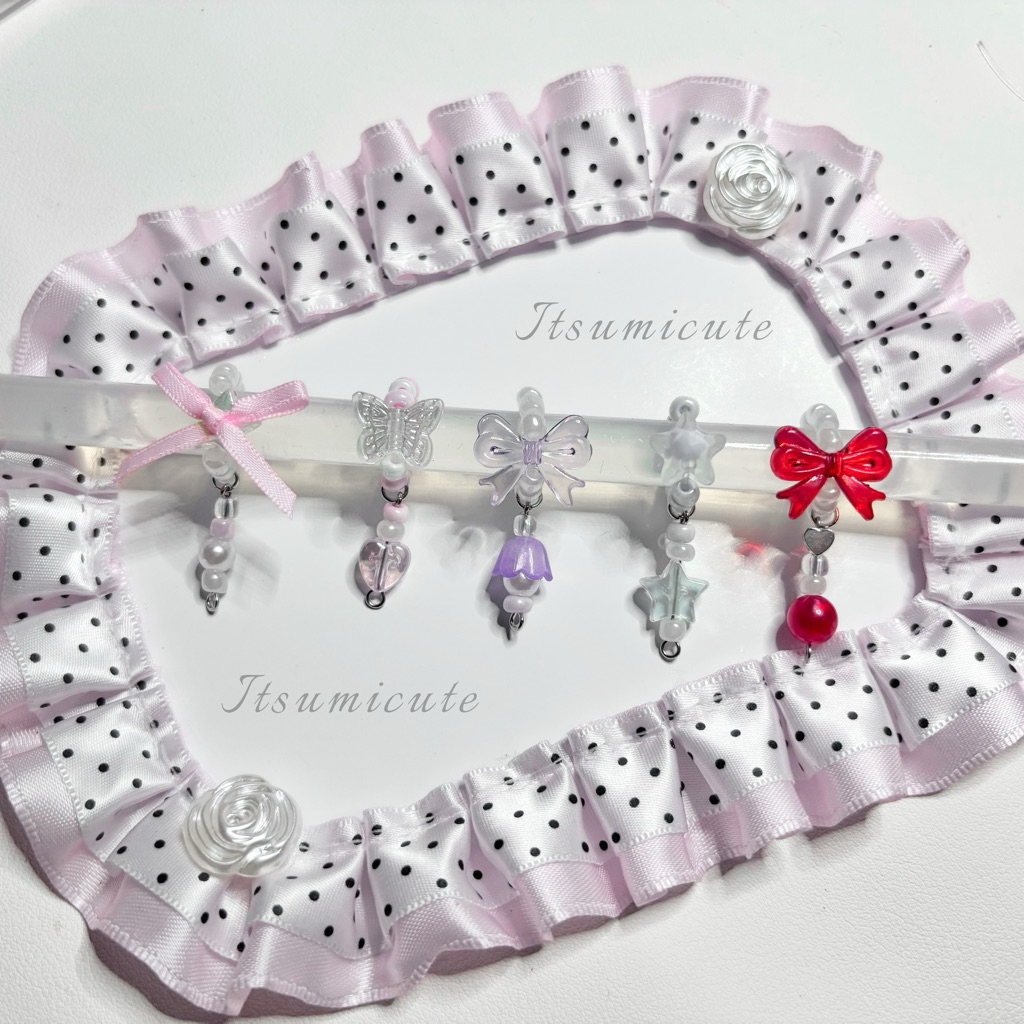 (สั่งขั้นต่ำ 40.- ) ลูกปัดรัดรองเท้า V.1 |  🦢🎀