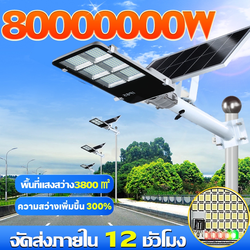 🔥รับประกัน30ปี🔥ไฟโซล่าเซลล์ ไฟถนนโซล่าเซลล์ Solar Light โคมไฟถนน LED สปอร์ตไลท์ ไฟแสงอาทิตย์ โคมไฟโซลาร์เซลล์ IP67กันน้ำ