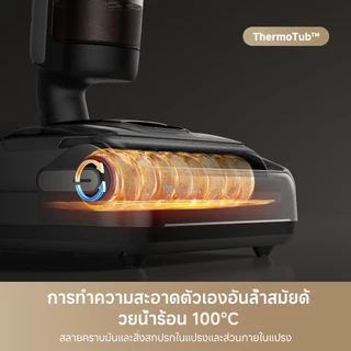 [HOT]Dreame H15 Pro Wet&Dry Vacuums Cleaner 21KPa การซักด้วยน้ำ 100 องศา อุณหภูมิการอบแห้ง 90 องศา ใบมีดช่วยป้องกันผมพั