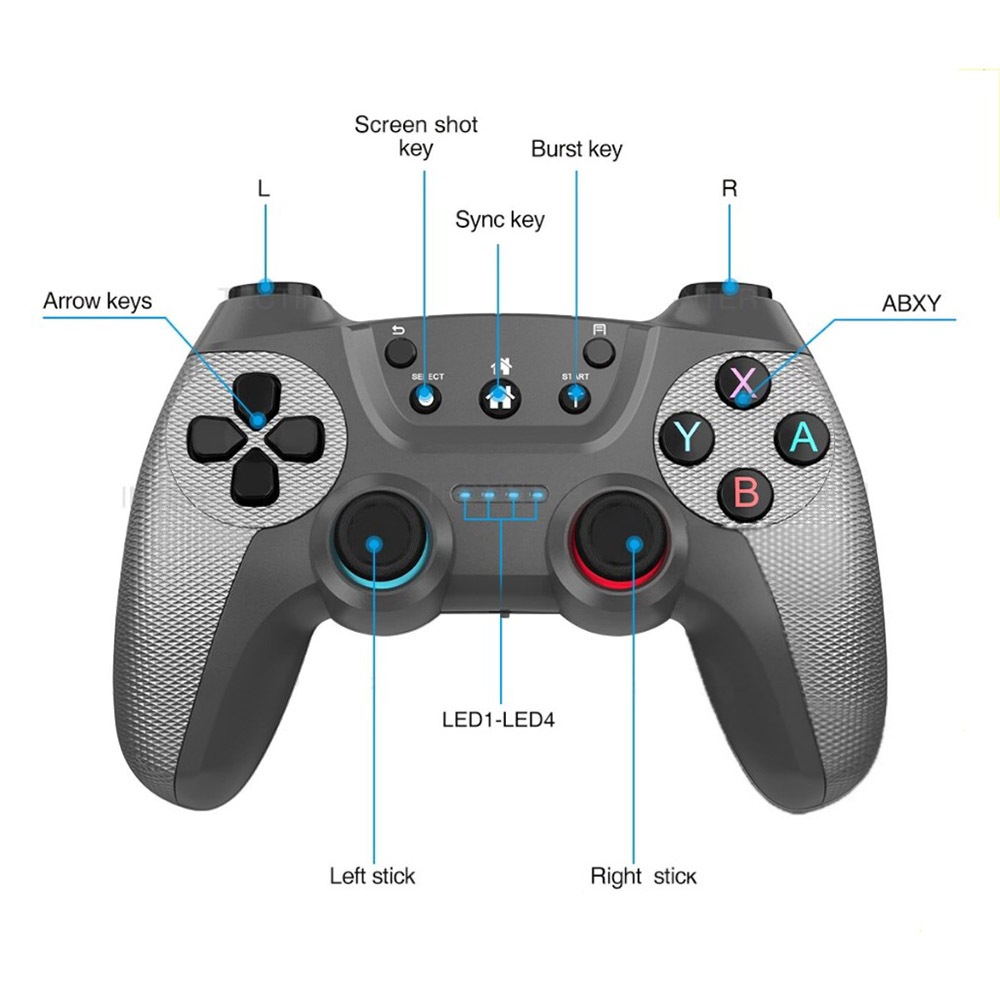 จอยเกมไร้สาย จอยเกม PC จอยเกมส์มือถือ USB TV คอมพิวเตอร์ PC 3D จอยเกมไร้สายเชื่อมต่อกับบลูทูธ ราคา ถูกที่สุด ดีลบีเคเค แกลเลอรีภาพที่ 8