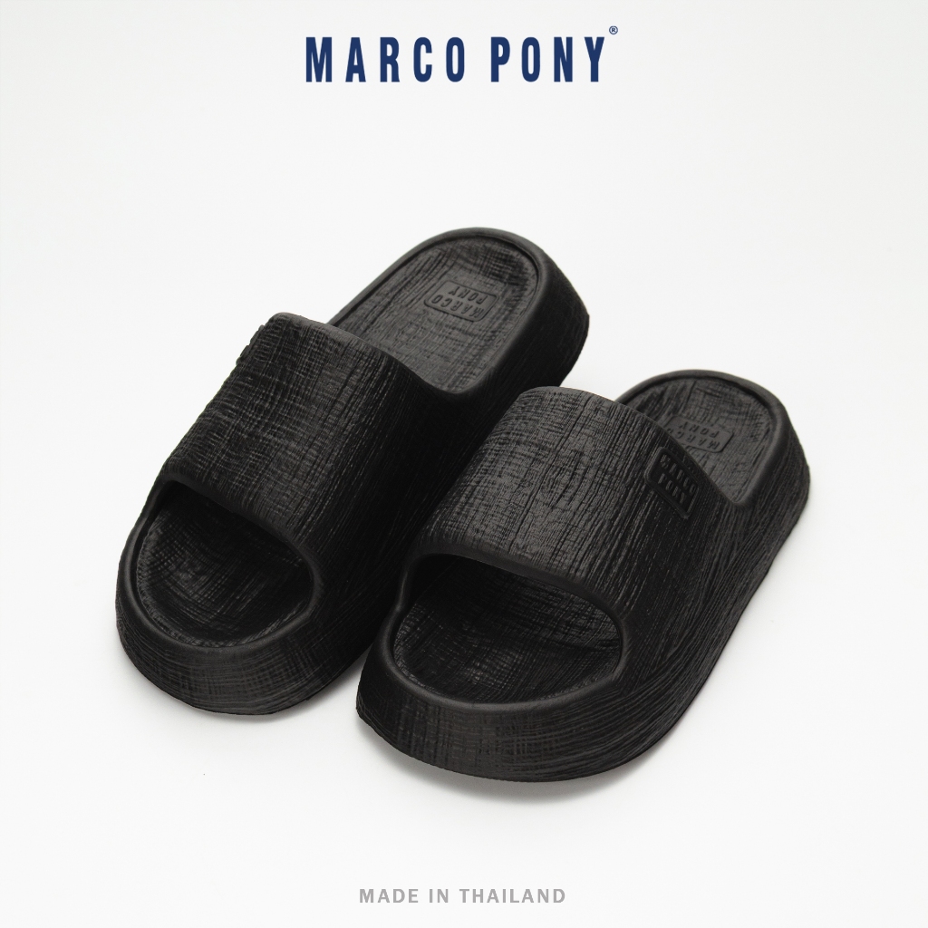 Marco Pony รองเท้าแฟชั่นผู้หญิง รองเท้าแตะส้นแบน เพิ่มความสูง 5.5CM  กันลื่นและทนทาน  วัสดุ EVA คลายเมื่อยเท้า MH9037