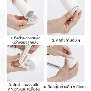 ลูกกลิ้งเก็บขน ขนาด24cm ที่กลิ้ง+10 ม้วนกาว ลูกกลิ้ง ลูกกลิ้งกระดาษกาว ลูกกลิ้งเก็บฝุ่น ลูกกลิ้งทําความสะอาด