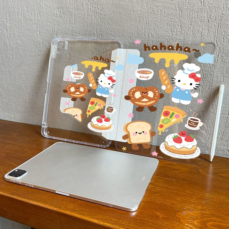 เคสไอแพด Gen5 gen6 Gen7 gen8 gen9 Air 6 Pro11 pro 12.9 mini6 Air4 AIR 5 10.9 หมุนได้ 360° มีช่องปากกา คริสตัลใสป้องกันก