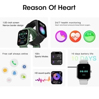 🥰HUAWUI【Free 2 Strap】Smart Watch 2.01สมาร์ทวอทช์กันน้ำระดับ IP67 พร้อมฟังก์ชั่นบลูทูธ และฟังก์ชันตรวจสอบสุขภาพ นิ้ว120+