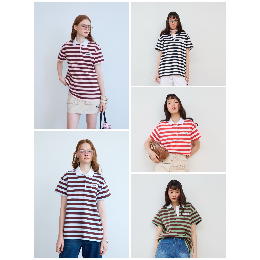 [PRE-ORDER] THE LINE POLO SHIRT (พรีออเดอร์สี BABY BLUE จัดส่ง 12 มิ.ย.)