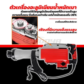 เครื่องสกัดไฟฟ้า ขนาดใหญ่ 23กก. รุ่น 75A (งานเทียบAAA) #แย็ก #เครื่องสกัด รับประกัน 3 เดือน