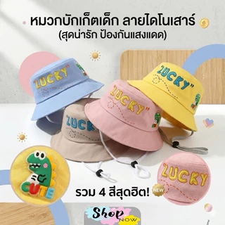 หมวกปีกกว้าง พิมพ์ลายการ์ตูนไดโนเสาร์น่ารัก เหมาะกับเดินชายหาดกลางแจ้ง สําหรับเด็กผู้ชาย และเด็กผู้หญิง อายุ 2-6 ปี