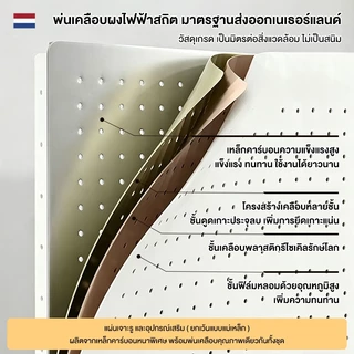 REX ชั้นวางของติดผนังแบบมีรูสำหรับแขวนอุปกรณ์ ชั้นวางของสำหรับเก็บของในบ้าน ชั้นวางของแบบเรียบง่าย ประหยัดพื้นที่