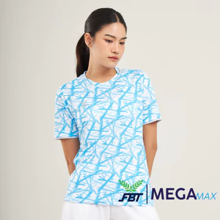 เสื้อกีฬา FBT B2A221 พิมพ์ลายเส้น คอกลมแขนสั้น ผ้าไมโคร บาง เบา ระบายอากาศได้ดี