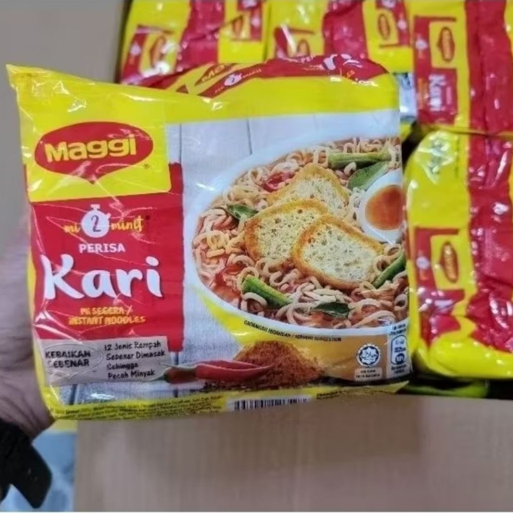 [ยกลัง] Maggi Kari มาม่าการี รสผงกะหรี่ (1 ลัง 60ซอง)