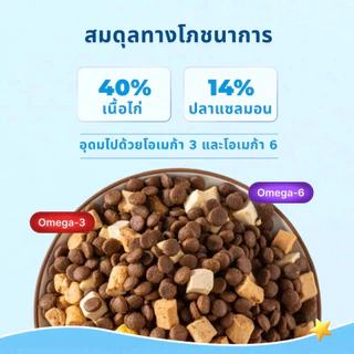 MR.VET อาหารแมว 10 กิโล ผสมฟรีซดราย สูตร T2-บำรุงขน Hair & Skin สำหรับแมวทุกวัย