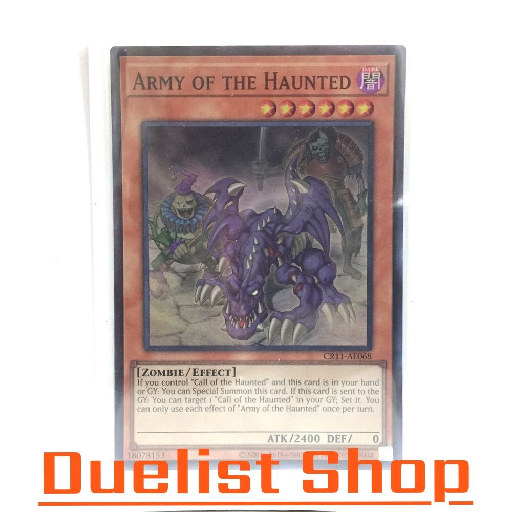 Army of the Haunted (SR) Monster Dark Level6 [Zombie/Effect] ชุด CR11-AE068 การ์ดยูกิโอ (Yu-Gi-Oh!) OCG Asia EN