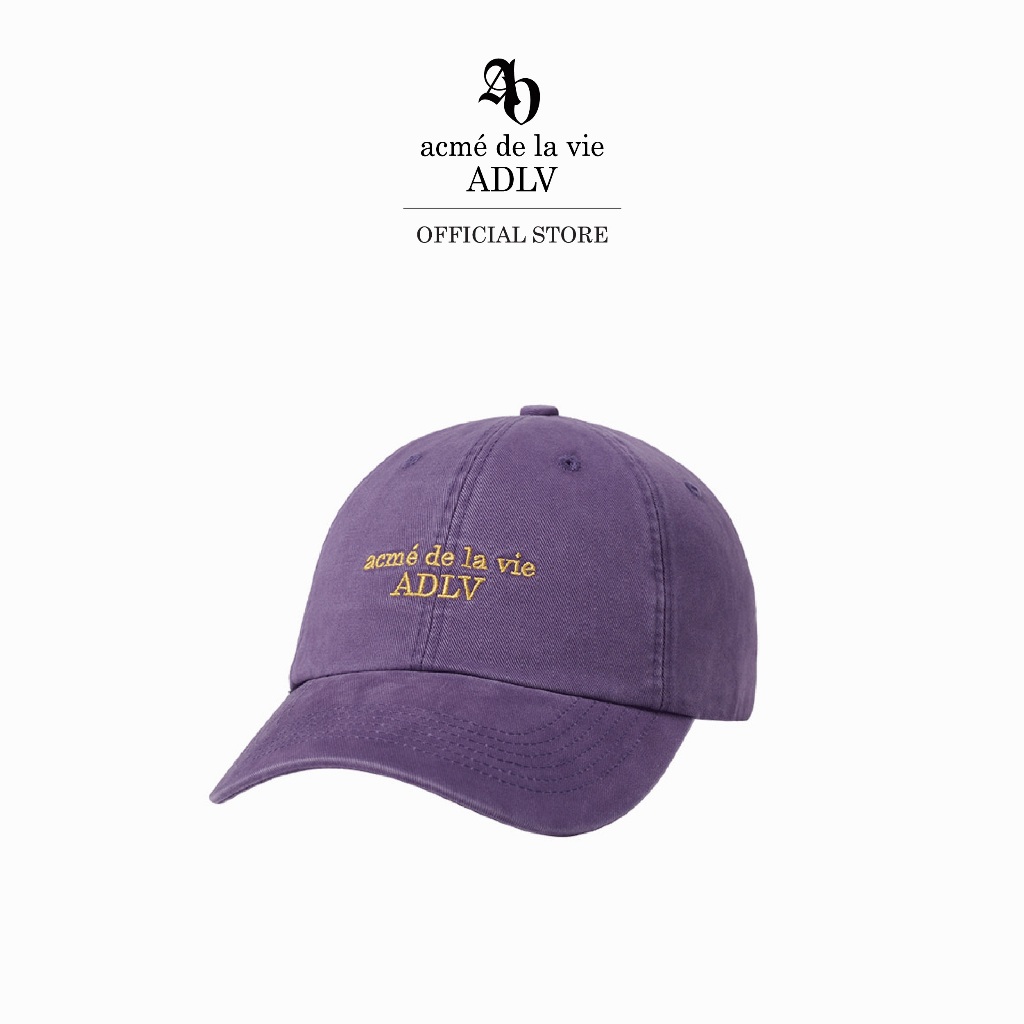 ADLV [acme de la vie] หมวก รุ่น Kachion Basic Logo Ball Cap Purple (50114SKCCAU_S6PUXX)