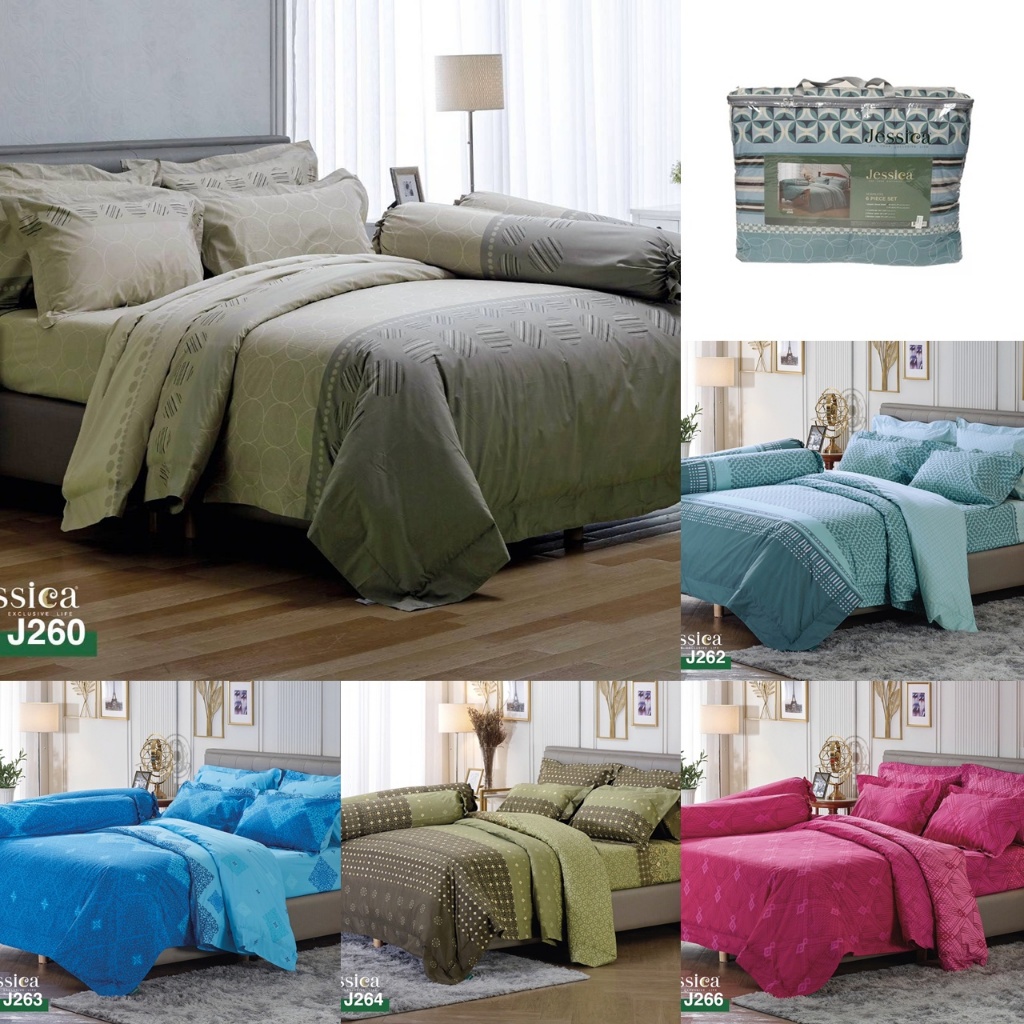 ผ้าปูพร้อมนวม ผ้านวม ชุดเครื่องนอน เจสสิก้า/Jessica แท้100% [2025/2] -J260 J262 J263 J264 J265 J266-