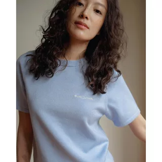 knitCircle - Basic KNIT TEE (9 สี) เสื้อยืดไหมพรม ปักตัวอักษร knitCircle เนื้อผ้านุ่ม เนียนผิว ใส่สบาย