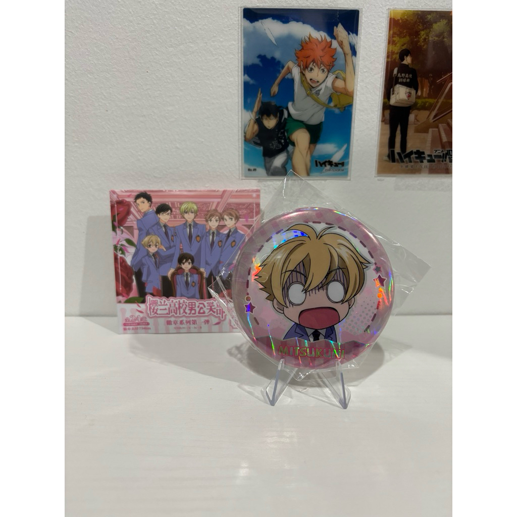 (ของแท้) เข็มกลัดรุ่นพี่ฮันนี่💗Ouran High School Host Club