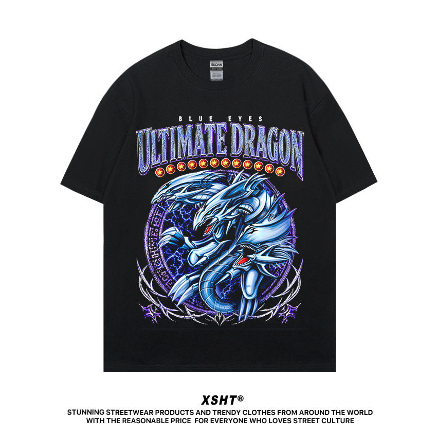 พร้อมส่ง เสื้อ Anime - Yu-Gi-Oh! (Blue-Eyes Ultimate Dragon) Tee - Black (สีดำ) by XSHT