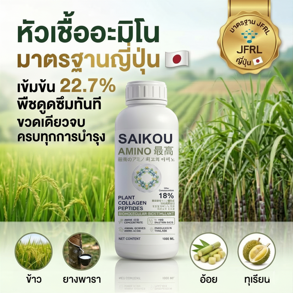 Saikou Amino 1000ml อะมิโนสกัดจากสัตว์เข้มข้นระดับ 22.7% มาตรฐานแล็บญี่ปุ่น JFRL