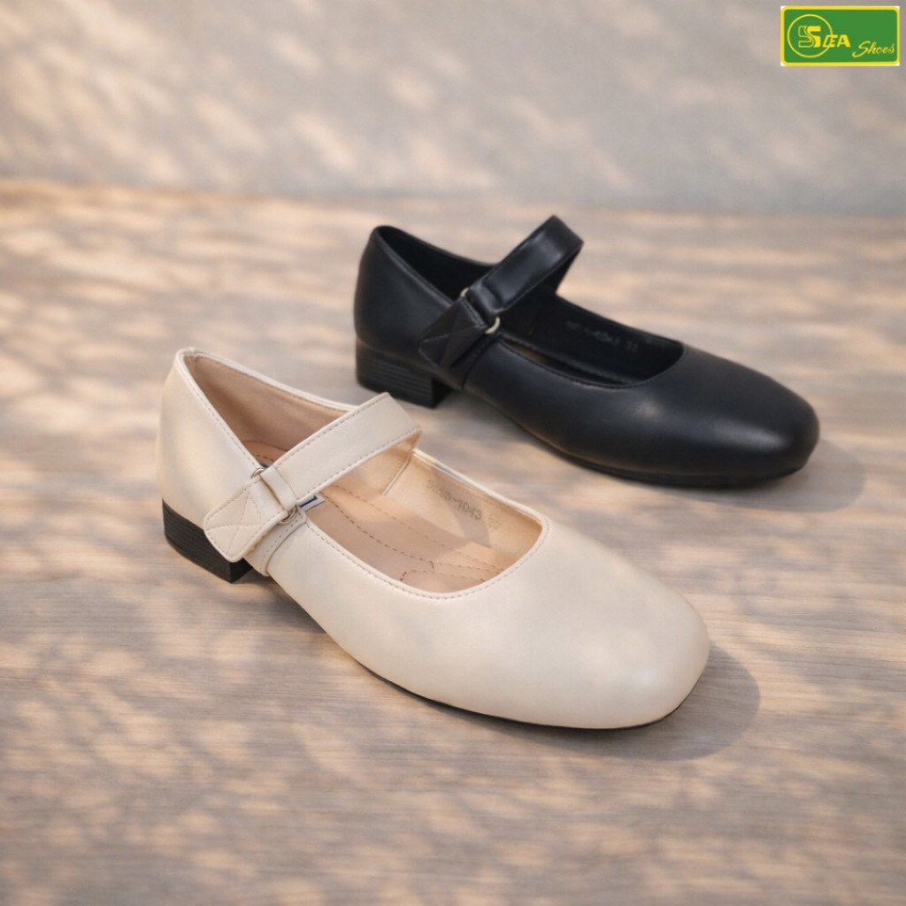 SEA Shoes (ซีชูส์) 9656-043 รองเท้าคัทชูผู้หญิง ส้นเตี้ย ใส่ทำงาน