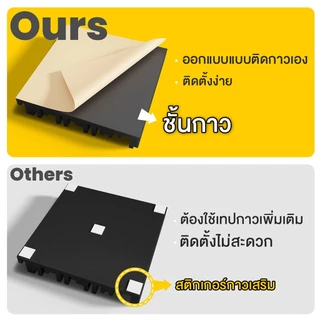 1 แพ็ค12แผ่น แผ่นเก็บเสียง 30x30x5cm เซนติเมตรอะคูสติกโฟม มาพร้อมกับแผ่นรองกาว ลดเสียงสะท้อน เกรดกันไฟลาม