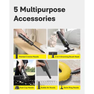 HOTO Car Vacuum/Handheld/BlowVac Vacuum เครื่องดูดฝุ่นมือถือไร้สาย เล็กพกง่าย ดูดแรง 12,000-23,000Pa ดูด ฝุ่น ไร้ สาย