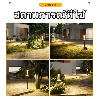 4 ชิ้น ไฟโซล่าเซลล์ สนามหญ้า โคมไฟ กันน้ำ เซ็นเซอร์วัดแสงอัตโนมัติ แสงอุ่น เหมาะสำหรับ ลานภายใน สวน