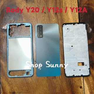 บอดี้ Body（ฝาหลัง+ เคสกลาง）vivo Y20 / Y12s / Y12A （ แถมปุ่มเพิ่มเสียง-ลดเสียง + เลนส์กล้อง)