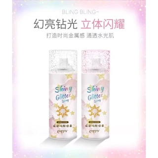 F220 Glitter สเปรย์กากเพชร วิ้งๆฉ่ำๆ ไฮไลท์กลิตเตอร์ชิมเมอร์ สีสวยชัด ขนาด 120ml