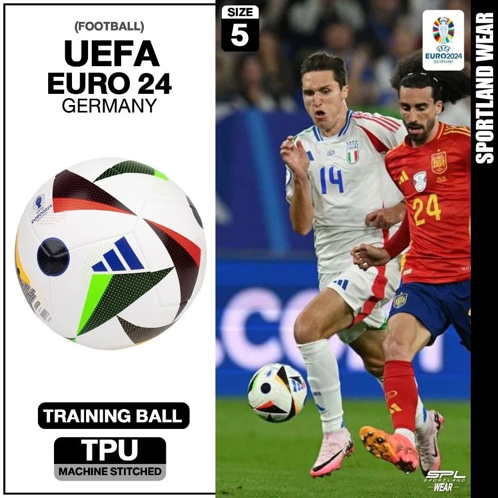 Adidas อาดิดาส ลูกฟุตบอล สำหรับฝึกซ้อม เบอร์ 5 FB Euro 24 Training IN9366 (1000)