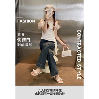 พร้อมส่ง แฟชั่นใหม่ รองเท้าเเตะสไตล์เกาหลี นุ่มนิ่มเบา ใส่สบาย #559