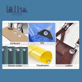 ชุดตาไก่พร้อมเครื่องตอกครบเซ็ต พร้อมใช้งาน งานช่าง งานหนังติดตั้งง่าย Alloy eyelet with tool PS-3008