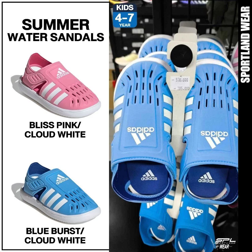 Adidas Collection อาดิดาส รองเท้าแตะ สำหรับเด็ก KD Water Sandal Summer Closed Toe IE0165 / IE0166 (1400)