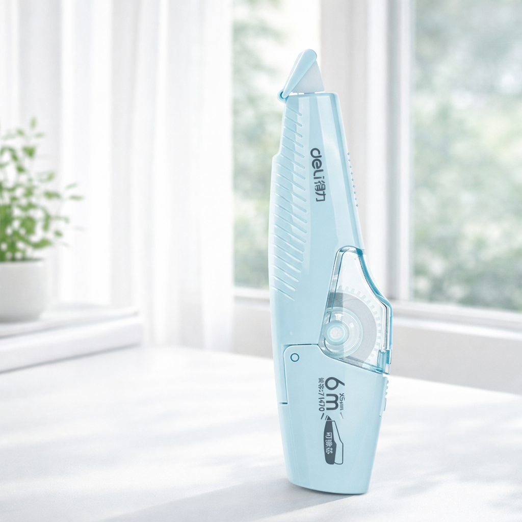 เทปลบคำผิด Deli Correction Tape 6 เมตร แก้ไขเนียน แห้งไว รุ่นพรีเมียม