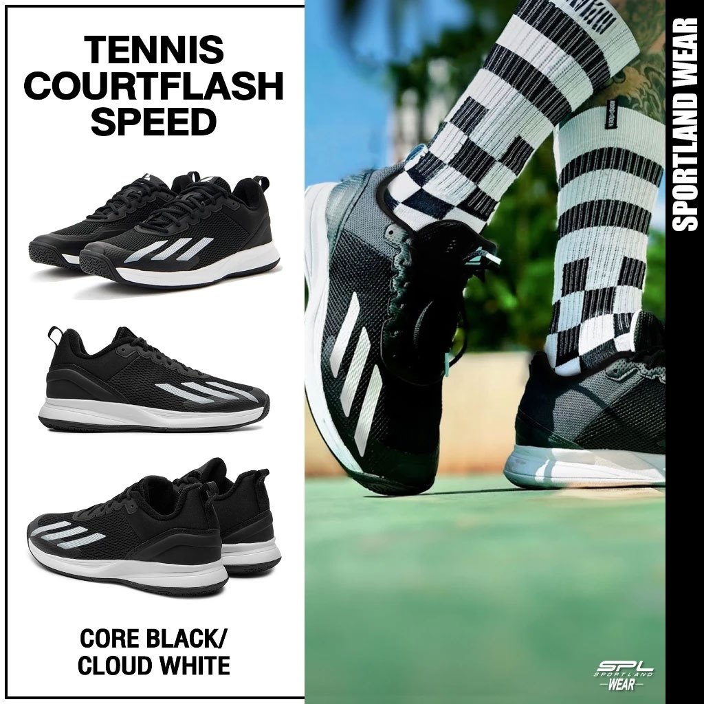 Adidas อาดิดาส รองเท้ากีฬา รองเท้าเทนนิส M Courtflash Speed Tennis IF0431 (2800)