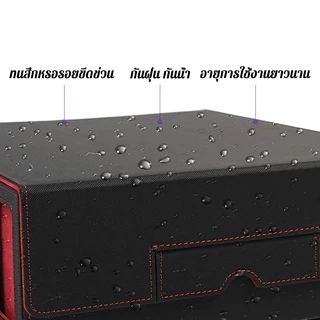 กล่องเก็บการ์ดเกม 24 พาร์ทิชันและ 4 ใบ/4 ผู้ถือบัตรพร้อมหัวเข็มขัดแม่เหล็กหนังกันน้ำ Trading Card กล่อง/0137